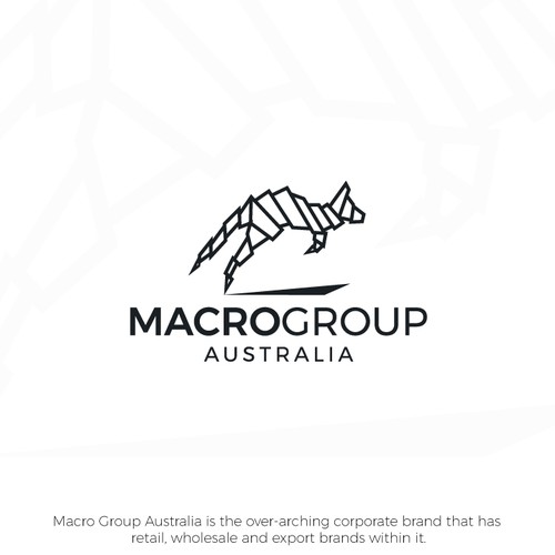 Geometric Kangaroo Logo