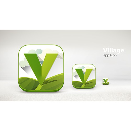 Create a creative and bold App-icon that village-people will love