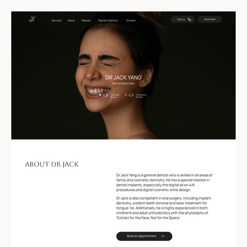 Landing Page for a Dentist