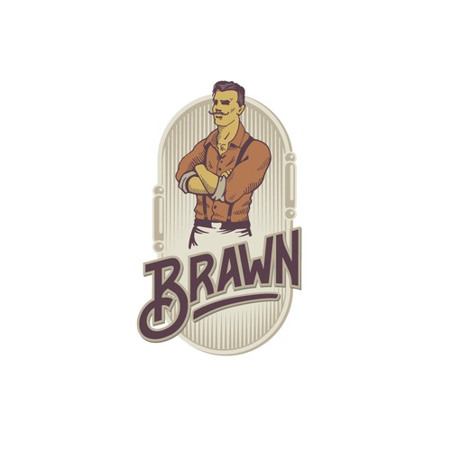 Vintage strongman logo