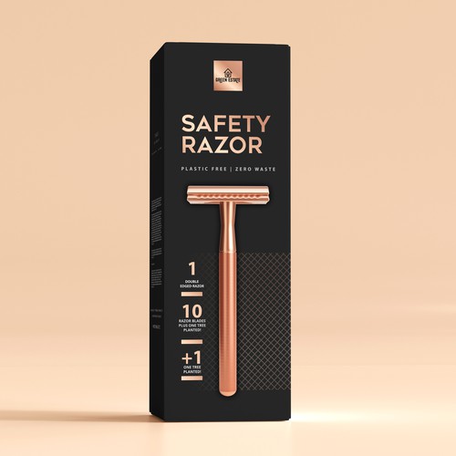 Design a Colorful Safety Razor Packaging for Women