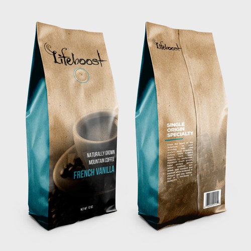 Packaging concept for a premium, health-focused coffee brand