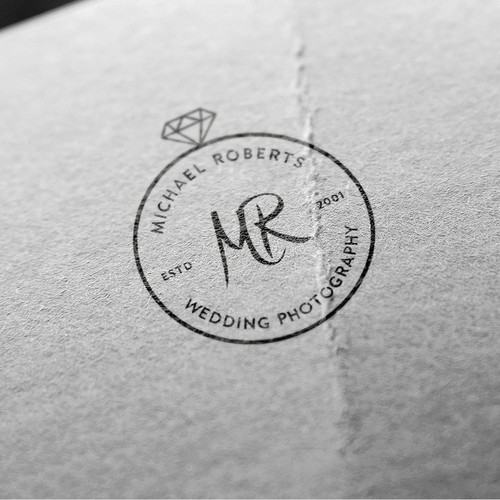 Wedding photographer logo concept