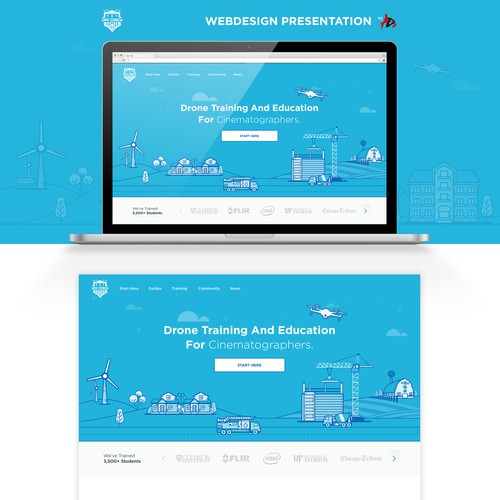 Drone Training Website Design