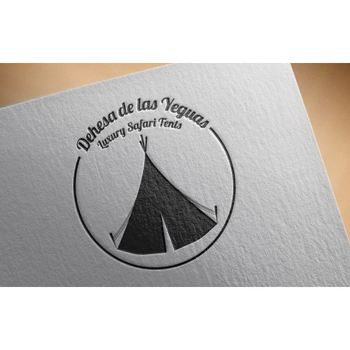 Simple logo for tent company