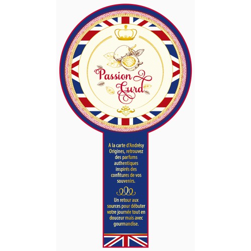 CREATE A LABEL FOR A NEW PRODUCT MADE FOR PALACES