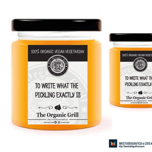 The Organic Grill Pickled Logo