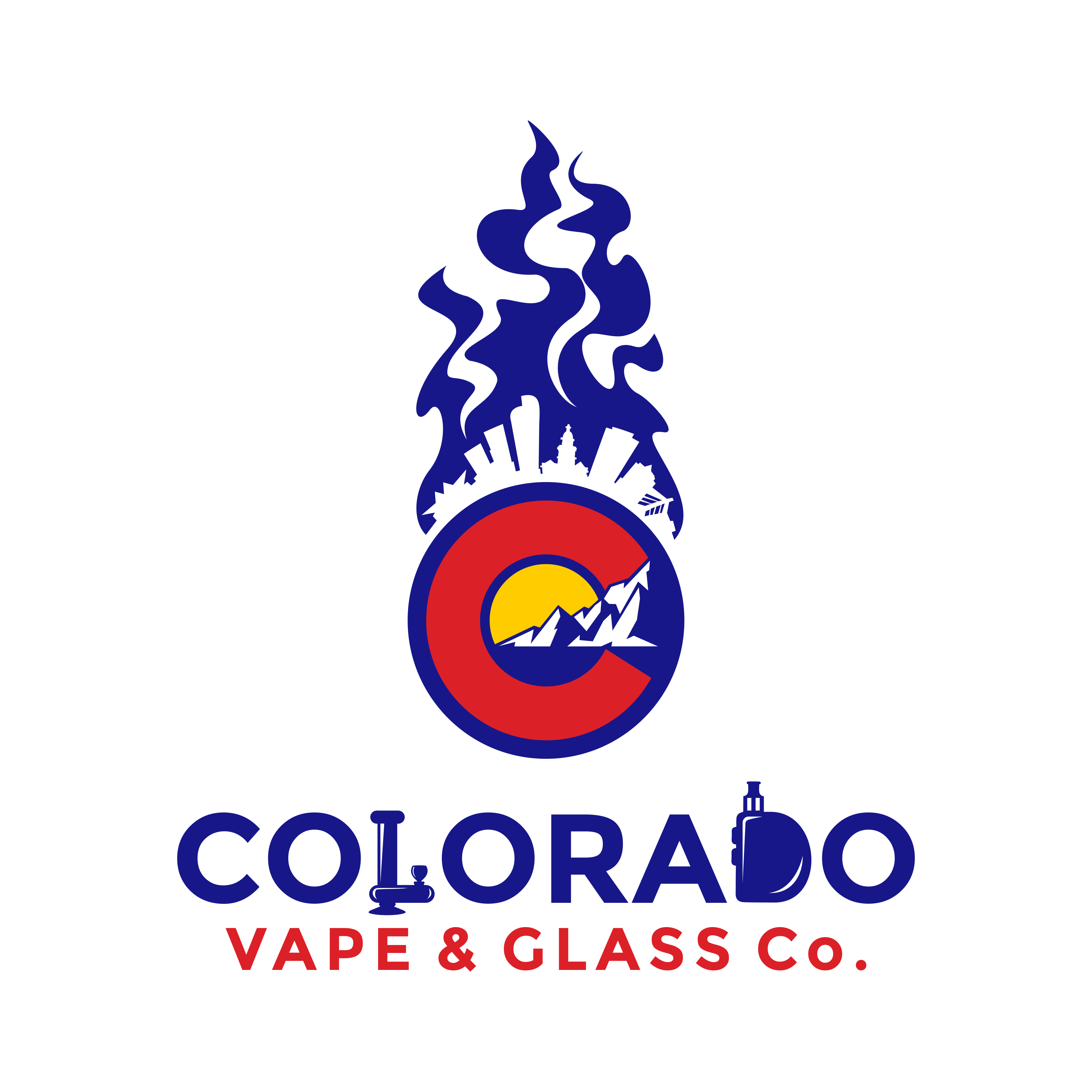 Create a Colorado-inspired vape and headshop logo for our new store!