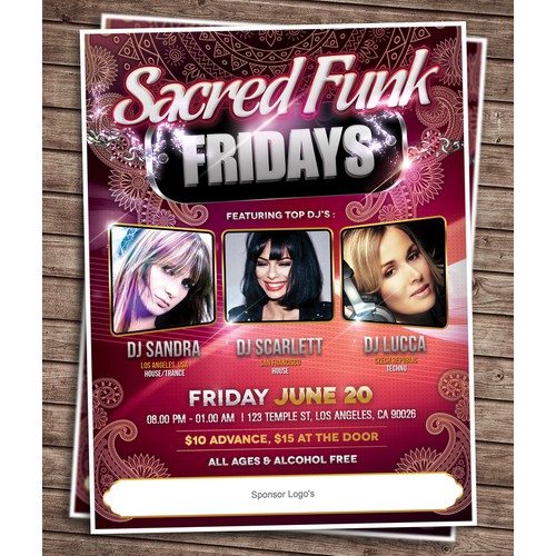 Poster for Sacred Funk Fridays