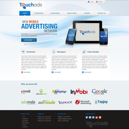 ** Guaranteed Prize: Website Design for Touchads.com **