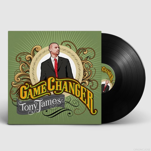 CD Album Cover Design - "Game Changer" by artist Tony James