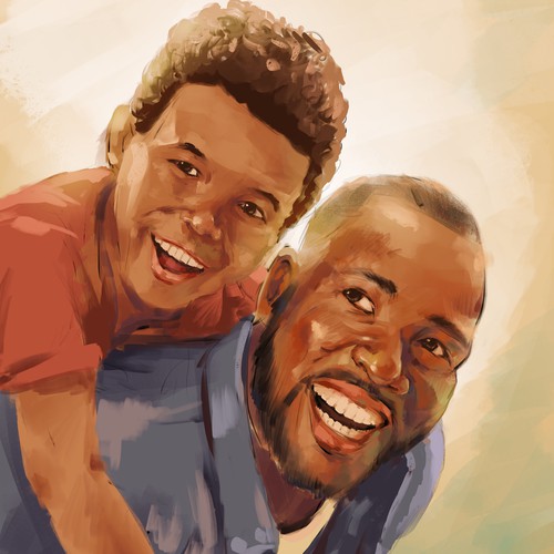 African American Fatherhood/Dad Illustrations