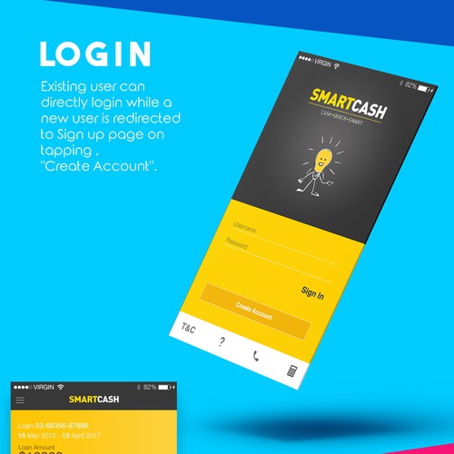 app concept for SMARTCASH