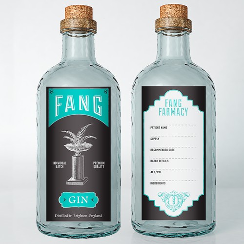 Gin label for home distillery