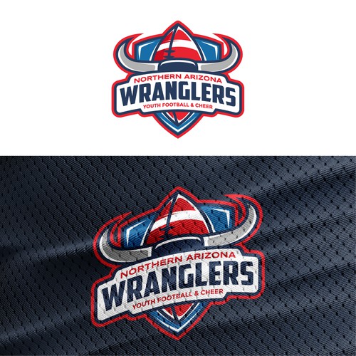 Northern Arizona Wranglers Youth Football & Cheer Logo