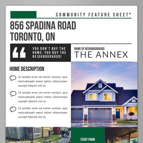 Design a Flyer for a Real Estate Project