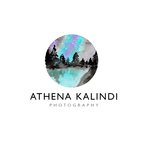 watercolour logo design