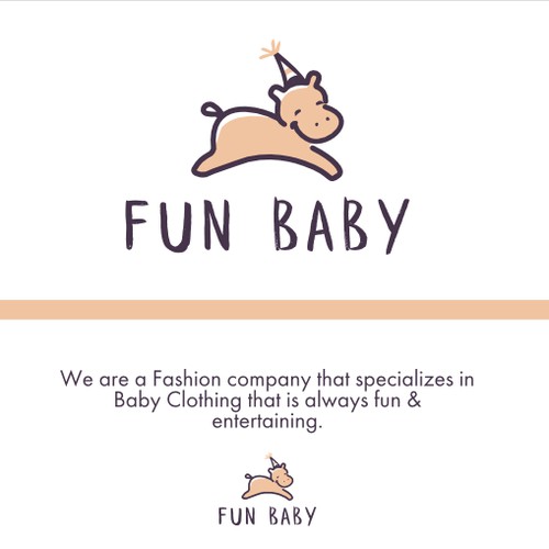 Logo for baby clothing company