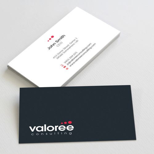 Business card for consulting firm