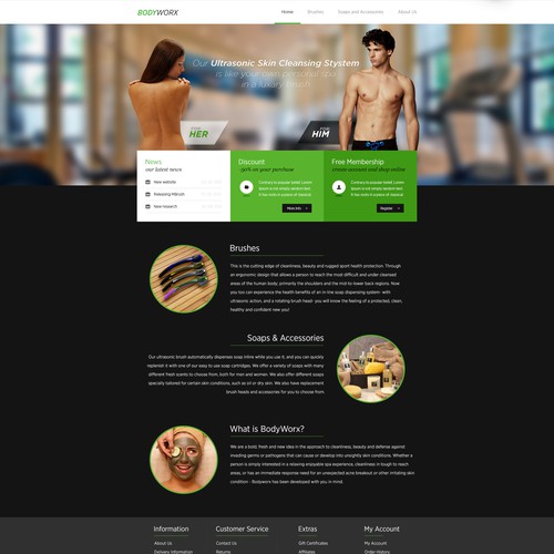 New website design wanted for BodyWorx