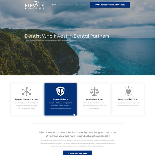 Fun and informative website explaining why dentists should partner with us