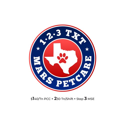 Logo Concept for "1.2.3 TXT - MARS PETCARE"