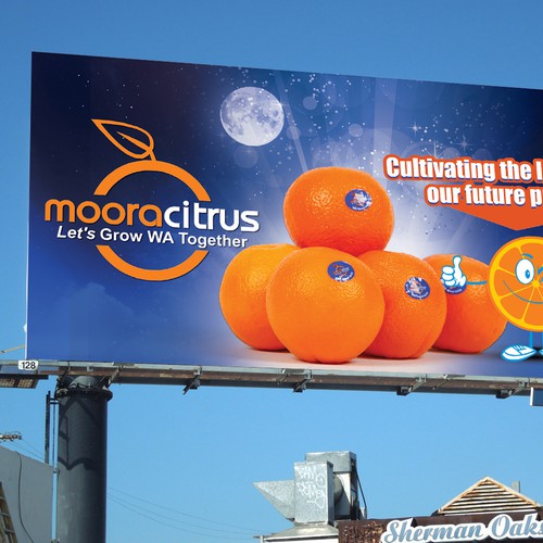 Design a billboard advertisment for a leading West Australian Orchard