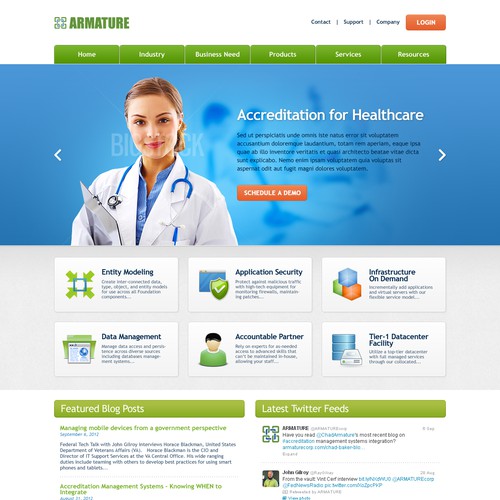 ARMATURE Website Redesign