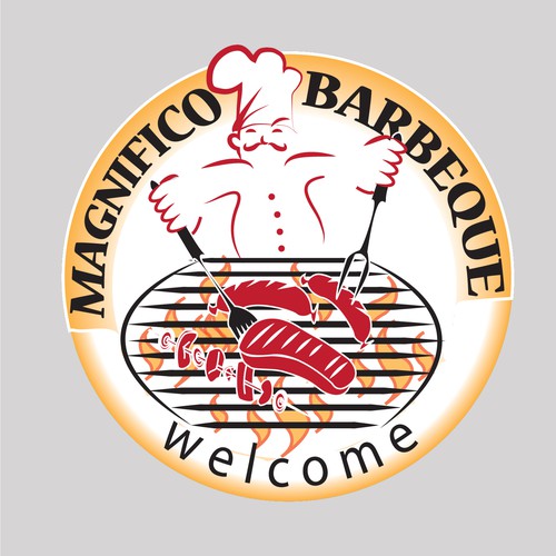 A creative BBQ logo for a good restaurant