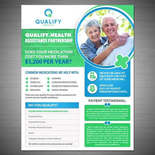 Qualify.Health Flyer for Help Affording Medicaitons