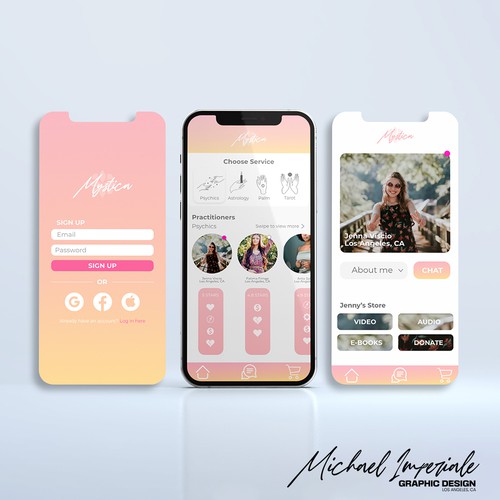 Mystica App/UI Design 