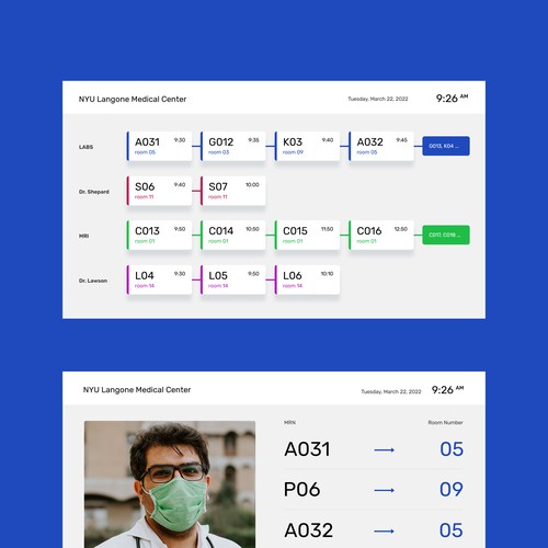  Patient Status Dashboard Viewed in Waiting Room