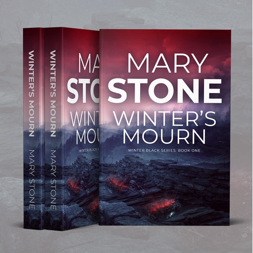 Book cover design for a thriller series book