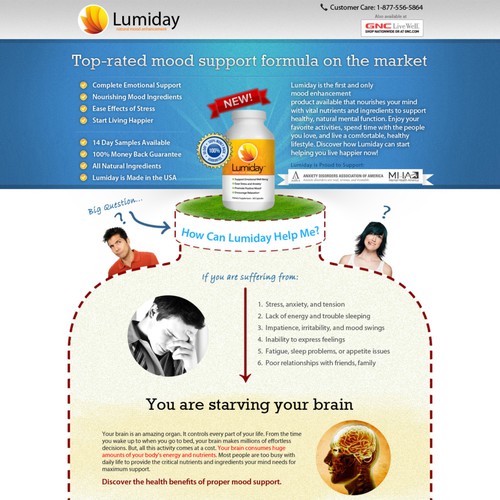 Lumiday landing page