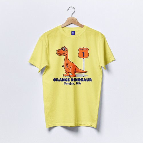 Orange dinosaur 