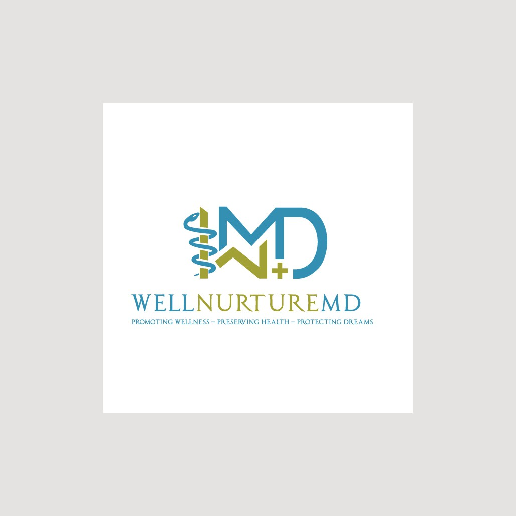 Logo design depicting vitality for luxury hormone restoration clinic servicing men and women