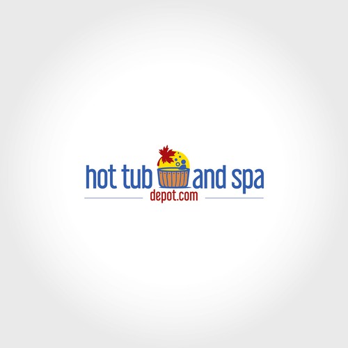 On-line hot tub supplies store logo design