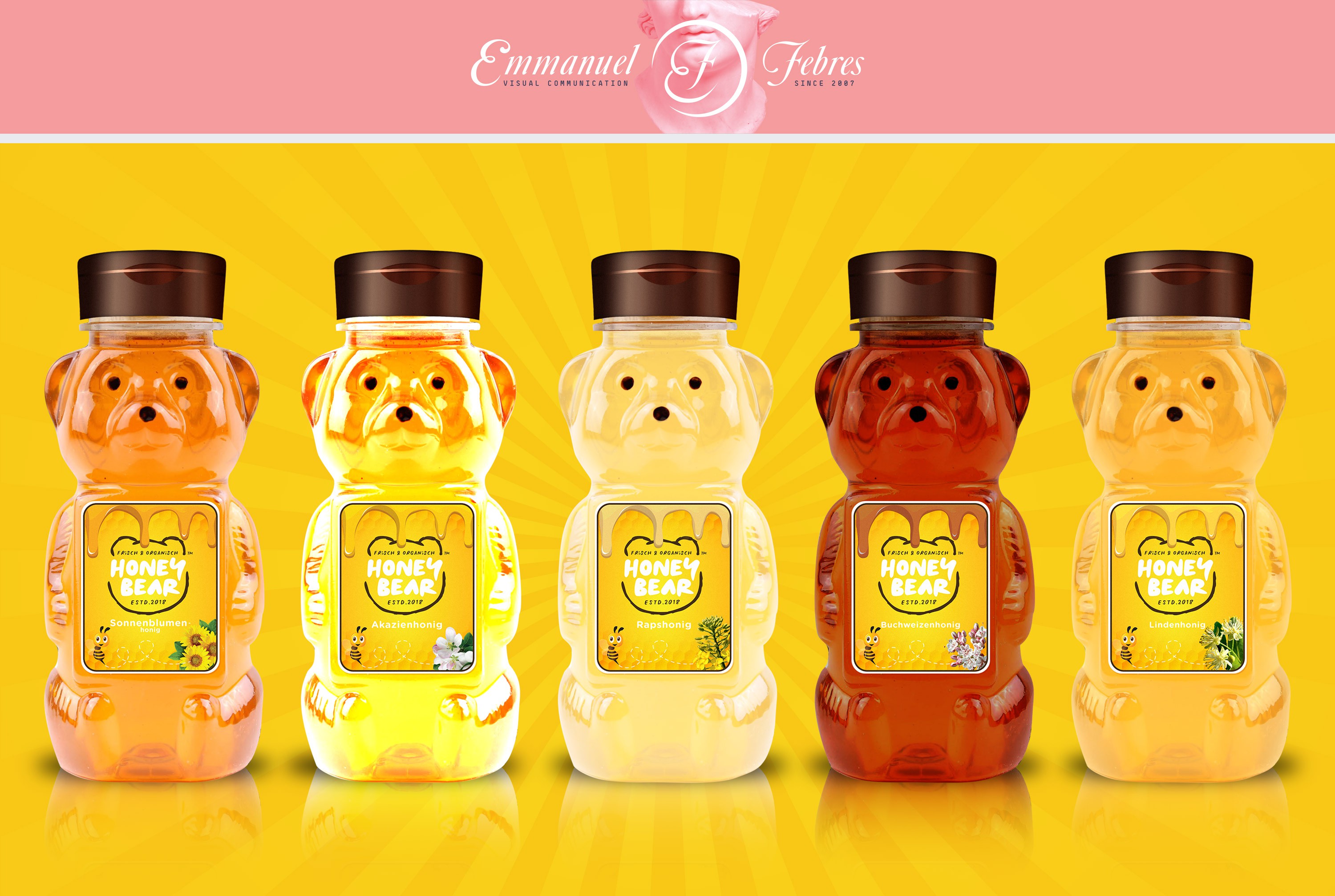 Starteretikett für Honeybear.