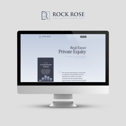 Web page design for Private Equity Firm