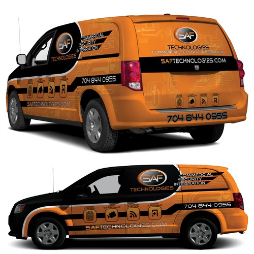 Vehicle Graphic Design for C/V Tradesman Vans