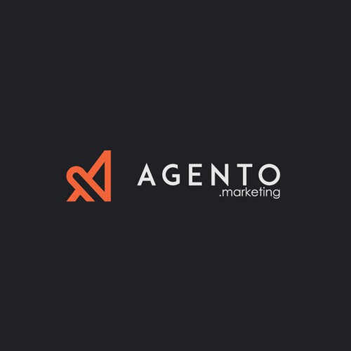 simple, sophisticated and modern logo for Agento.marketing