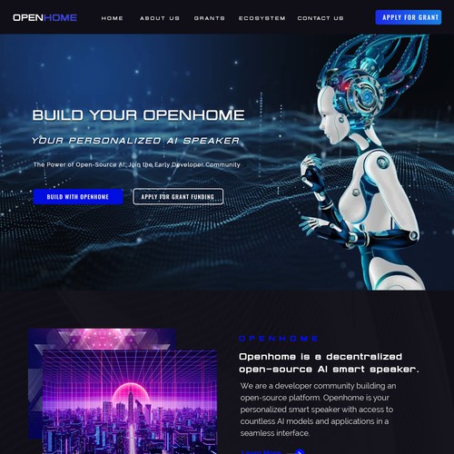 OpenHome - Ai Company Landing Page -