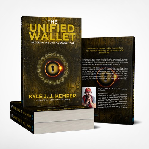 Book Cover Concept for Kyle J. J. Kemper's The Unified Wallet - Unlocking The Digital Golden Age