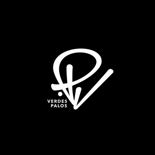 Typography logo for PV 'Palos Verdes'