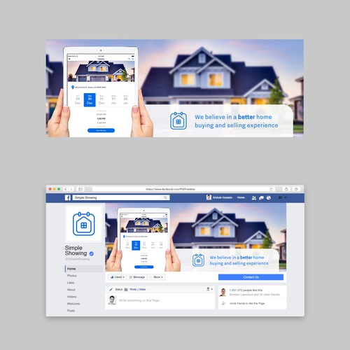 Facebook Cover Design for Real Estate Company