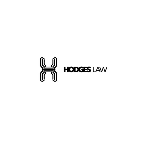 Aggressive but simple law logo