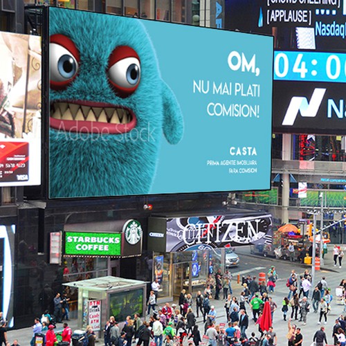 billboard furry monsters.