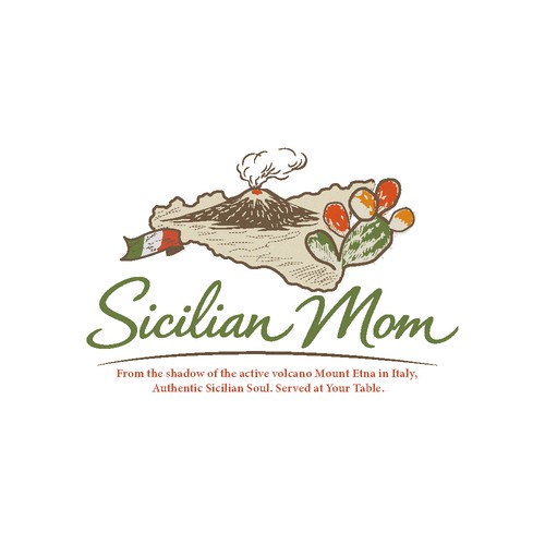Sicilian Mom Logo Design