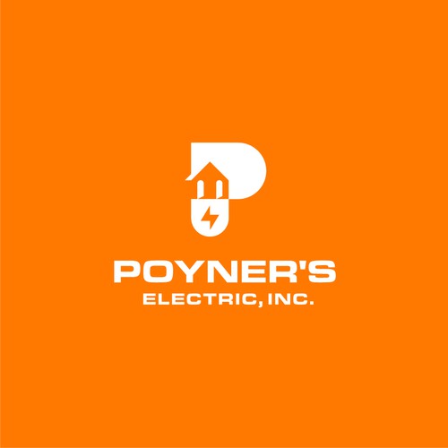 P letter electrical logo