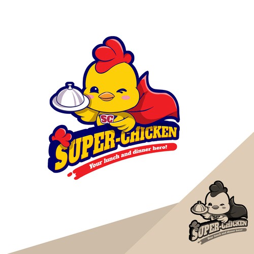 Cartoon logo for a fast food reastaurant